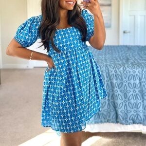 NWT Rhode X Target‎ Blue Eyelet Babydoll Dress